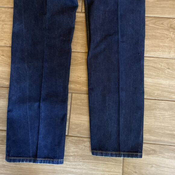 Levi's 505 Denim Jeans 33x30 Dark Wash Straight Leg - Picture 8 of 8